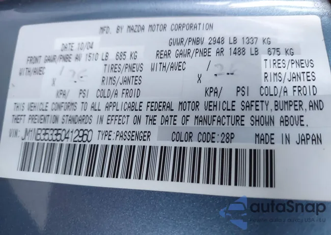 JM1NB353350412960: 42553905