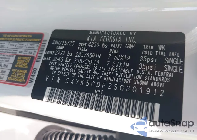 5XYK5CDF2SG301912: 42553193