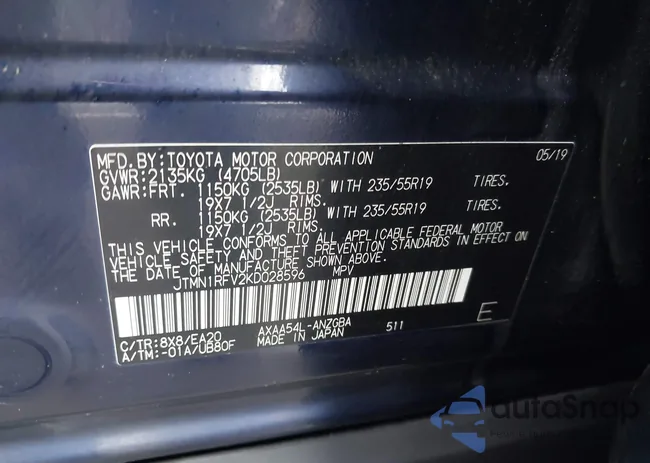 JTMN1RFV2KD028596: 42553220