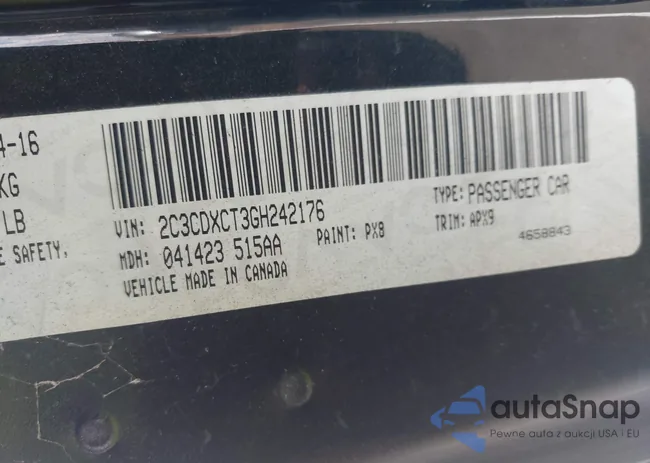 2C3CDXCT3GH242176: 42553294