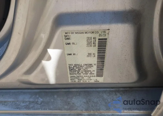 1N4AL3AP9FC444466: 42553549