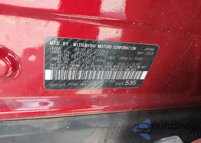 JA4AS3AA0JZ063825: 42554618