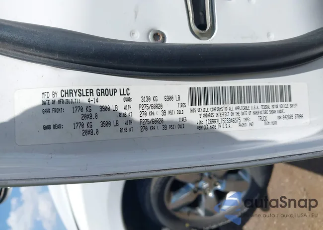 1C6RR7LT5ES346575: 42554655