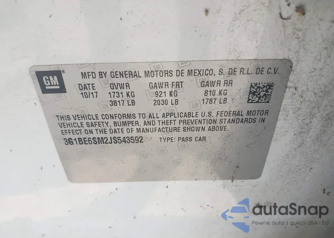 3G1BE6SM2JS543592: 42554848