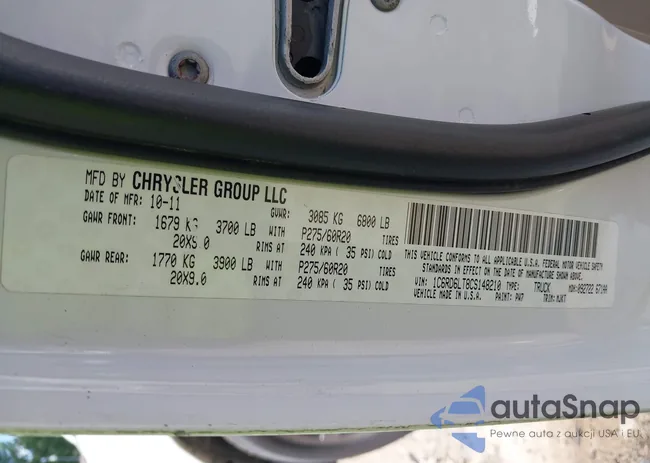 1C6RD6LT8CS148210: 42555034