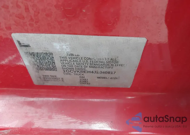 1GCVKREH4JZ340817: 42555140