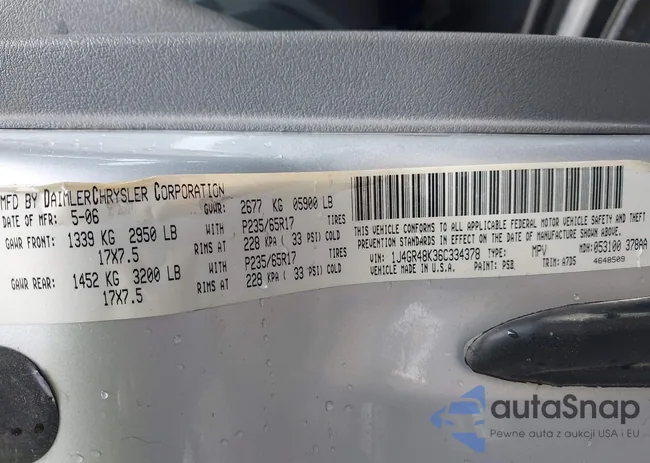 1J4GR48K36C334378: 42554156