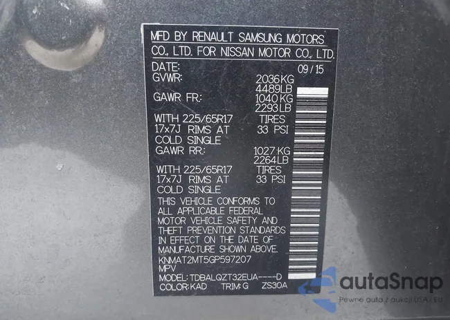 KNMAT2MT5GP597207: 42554179