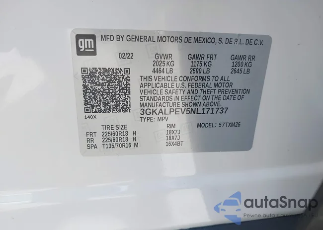 3GKALPEV5NL171737: 42554492