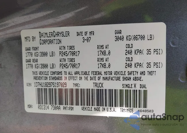 1D7HU18297S197029: 42555598