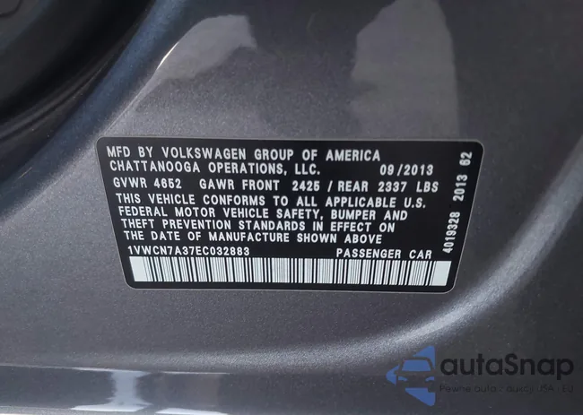 1VWCN7A37EC032883: 42555769