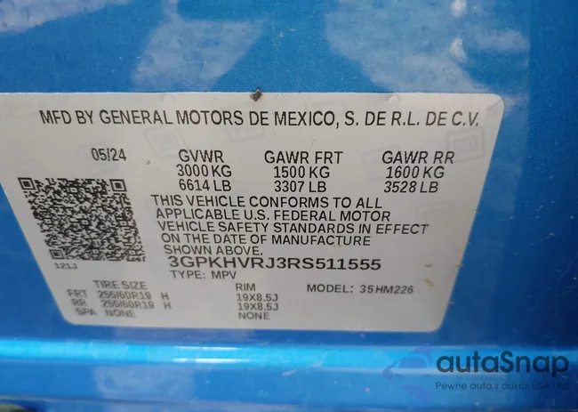 3GPKHVRJ3RS511555: 42555894