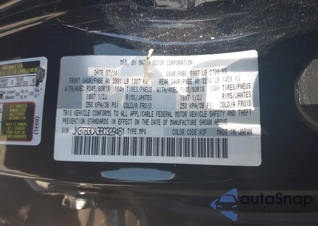 JM3TB3CA3B0329461: 42555945