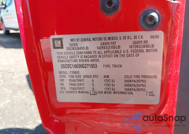 3GCEC14X86G271953: 42555965