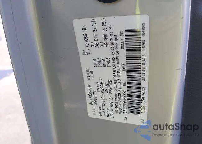 1D7HU18DX5J557669: 42556132