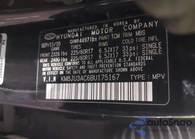 KM8JU3AC6BU175167: 42556617