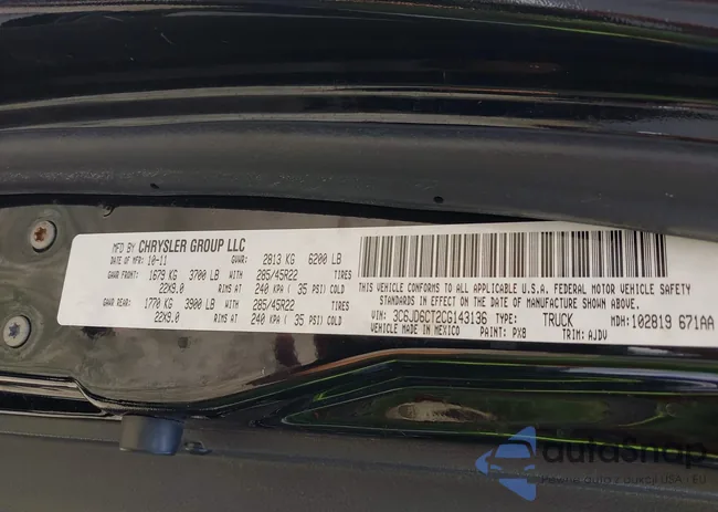 3C6JD6CT2CG143136: 42556668