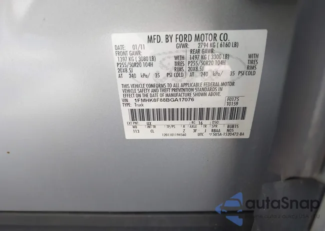 1FMHK8F88BGA17076: 42556750