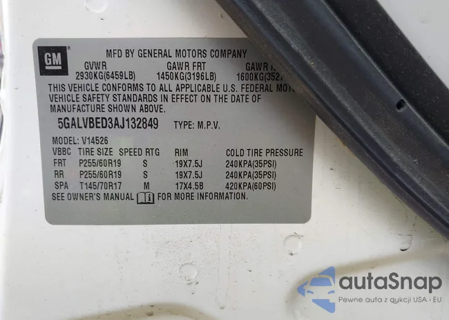 5GALVBED3AJ132849: 42556962