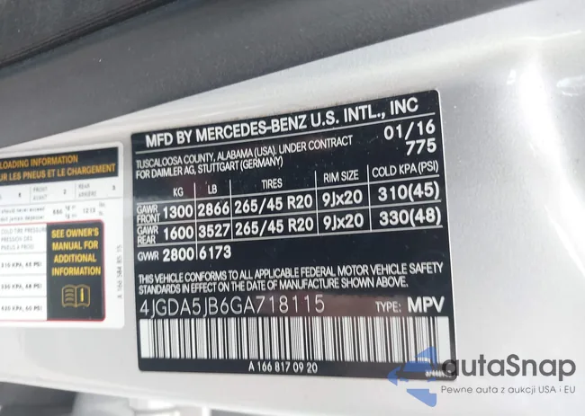 4JGDA5JB6GA718115: 42557080