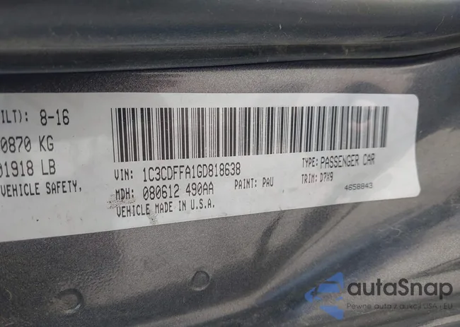 1C3CDFFA1GD818638: 42556391