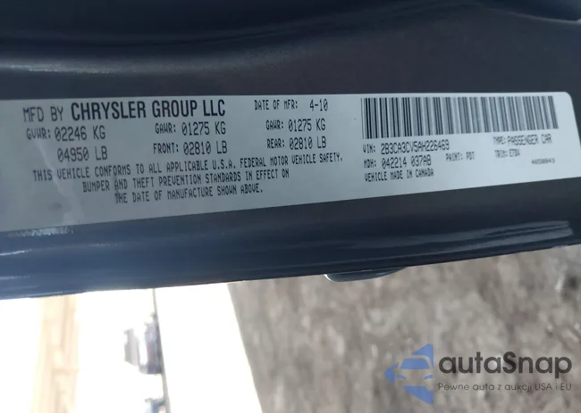 2B3CA3CV5AH226469: 42556393