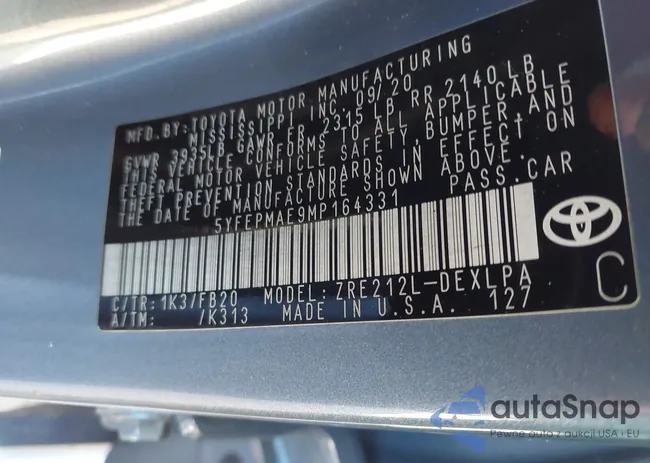 5YFEPMAE9MP164331: 42556492