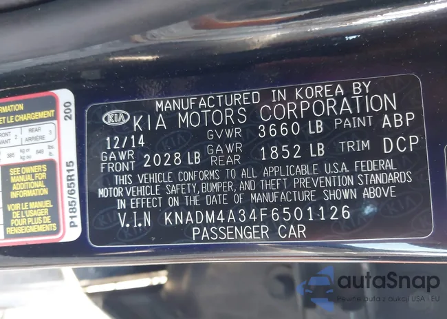 KNADM4A34F6501126: 42557766