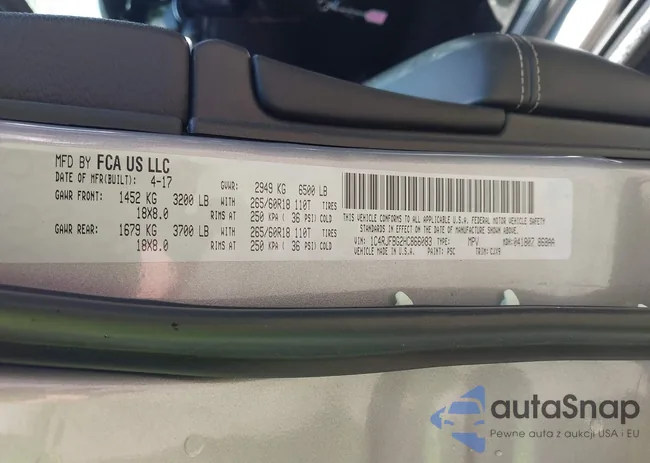 1C4RJFBG2HC866083: 42557783