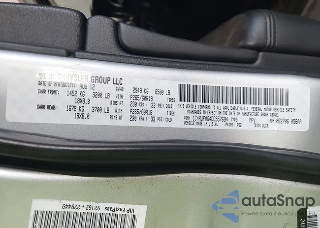 1C4RJFAG4DC557694: 42557829