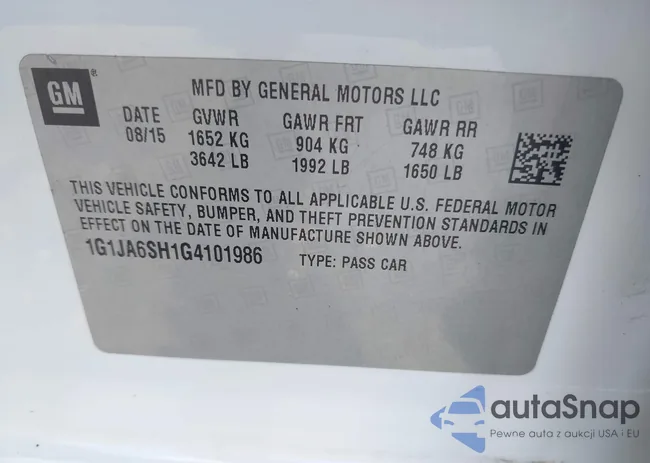 1G1JA6SH1G4101986: 42557864