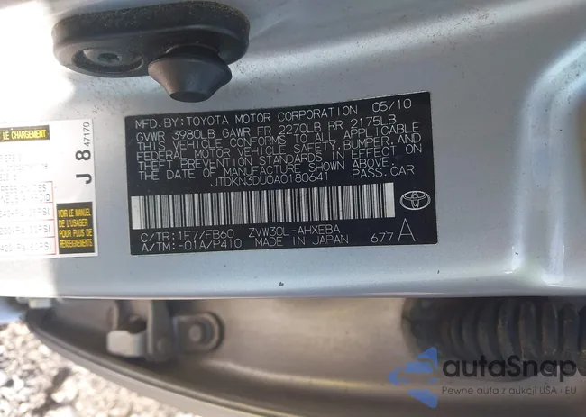 JTDKN3DU0A0180641: 42557955