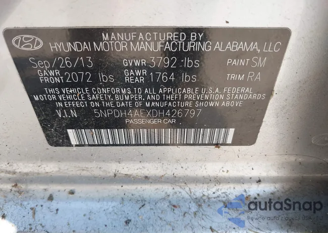 5NPDH4AEXDH426797: 42558041