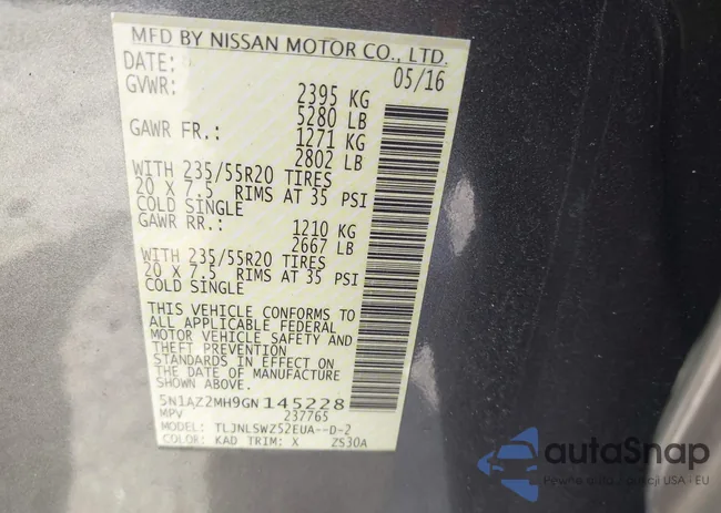 5N1AZ2MH9GN145228: 42558056