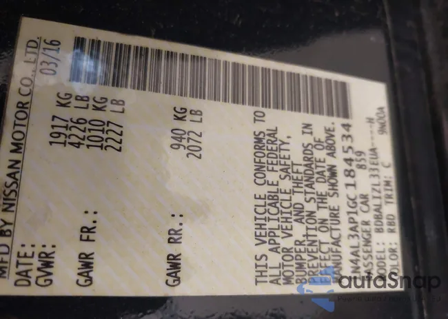 1N4AL3AP1GC184534: 42557252