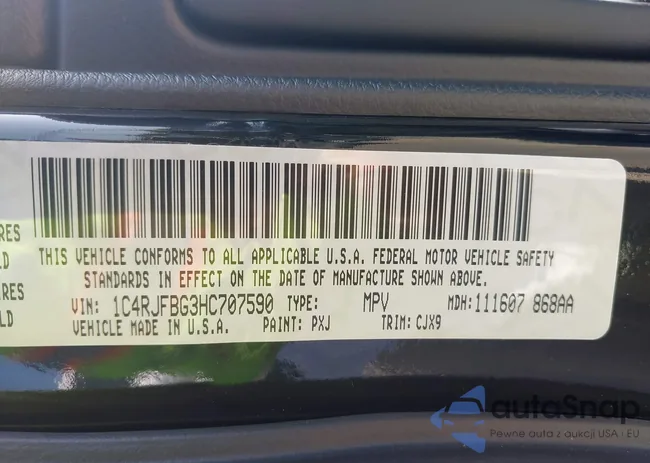 1C4RJFBG3HC707590: 42557323