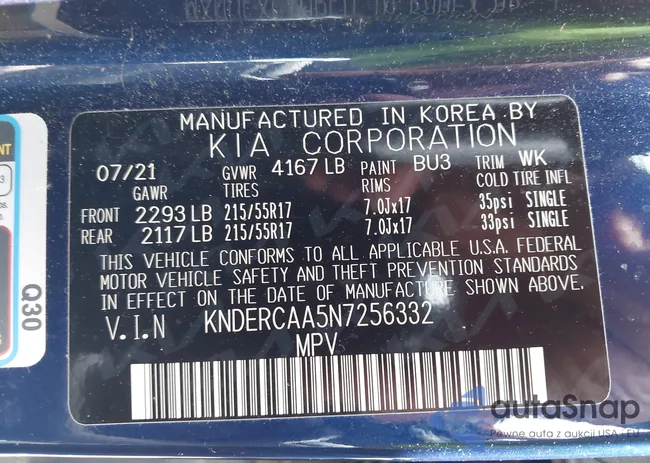 KNDERCAA5N7256332: 42557408