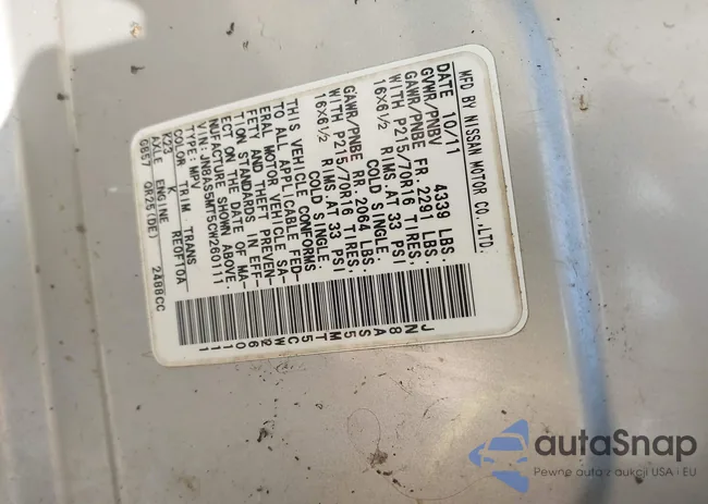 JN8AS5MT5CW260111: 42557474