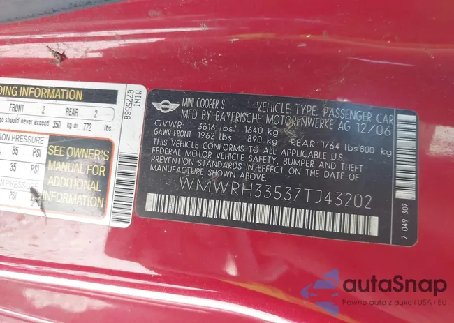 WMWRH33537TJ43202: 42558632