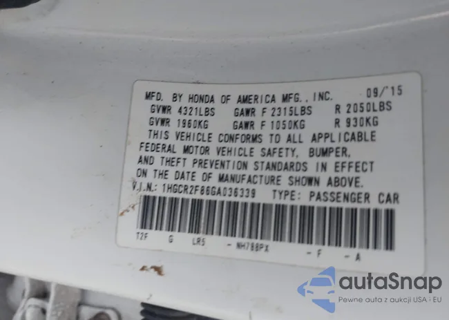 1HGCR2F86GA036339: 42558679