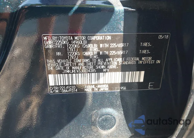 JTMRJREV3JD224385: 42558753