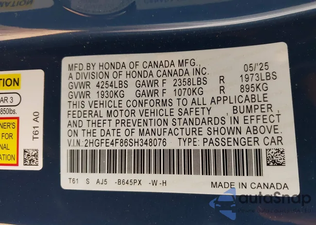 2HGFE4F86SH348076: 42558757