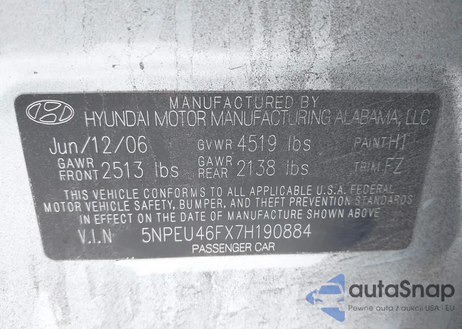 5NPEU46FX7H190884: 42558994