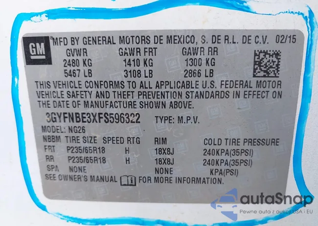 3GYFNBE3XFS596322: 42559006