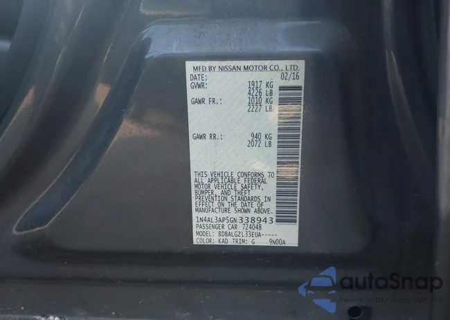 1N4AL3AP5GN338943: 42558135