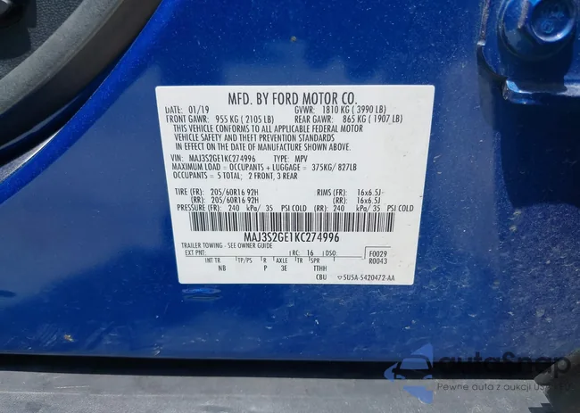 MAJ3S2GE1KC274996: 42558411