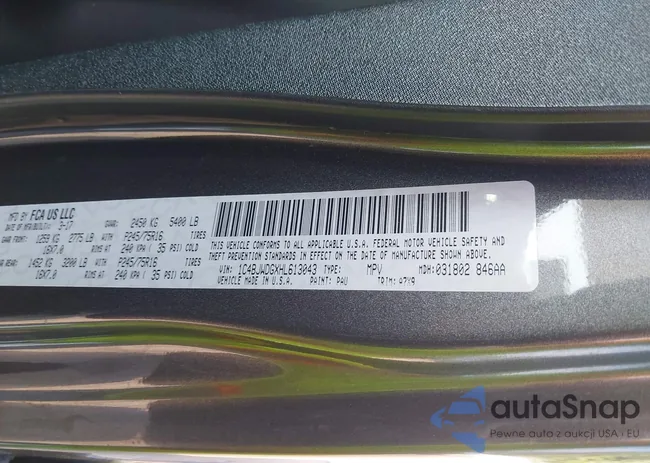 1C4BJWDGXHL613043: 42558419