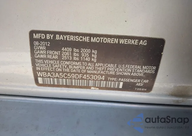 WBA3A5C59DF453094: 42559581