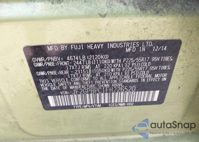 JF2GPBPC1FH226520: 42559931