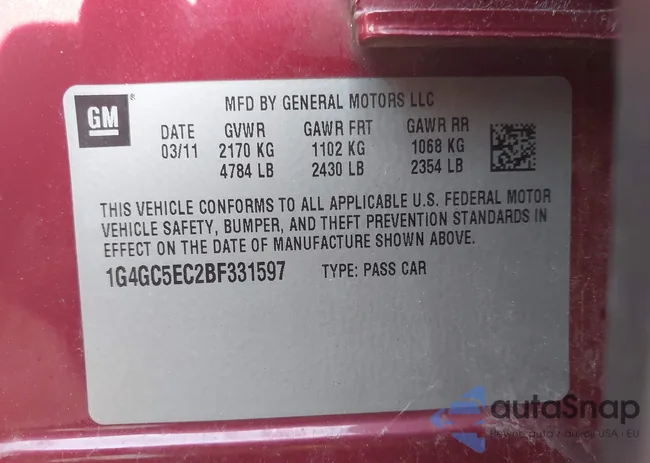 1G4GC5EC2BF331597: 42559937